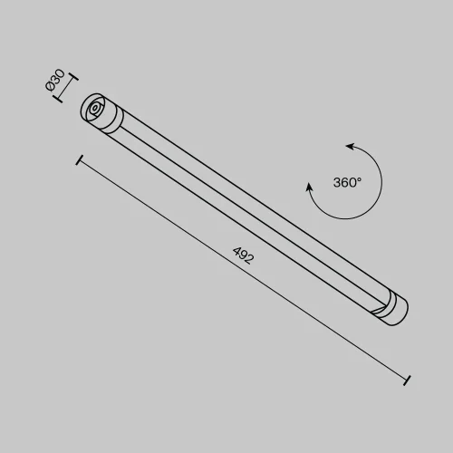 Светильник Basis для системы освещения Shelf 3000К 12Вт 100° C147CL-L500-12W3K-B Maytoni чёрный для шинопроводов серии Модульная система освещения Shelf чёрный фото 9