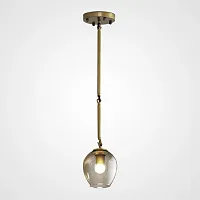 Светильник подвесной ADEL-ONE L1 Cognac Gold 212799-26 ImperiumLoft янтарный 1 лампа, основание золотое в стиле современный 