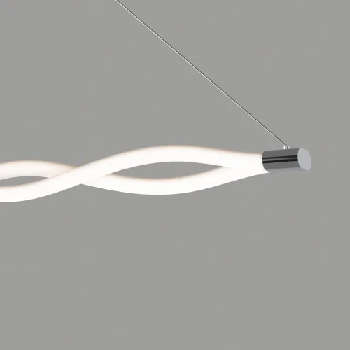 Светильник подвесной LED Line 6612 Mantra белый 1 лампа, основание никель серое в стиле модерн  фото 4