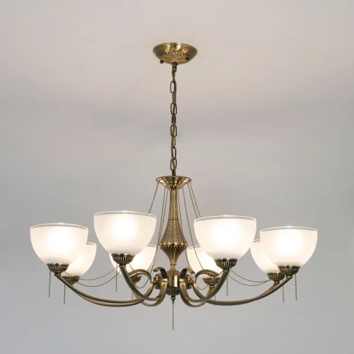 Люстра подвесная Франческа CL417283 Citilux белая на 75 ламп, основание бронзовое в стиле классический  фото 2