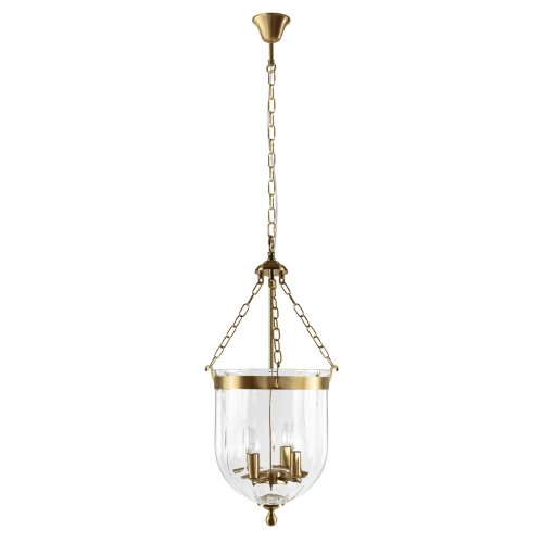 Светильник подвесной Incense 10455/4 AB LOFT IT прозрачный на 4 лампы, основание бронзовое в стиле классический арт-деко Светильник подвесной Incense 10455/4 AB LOFT IT прозрачный на 4 лампы, основание бронзовое в стиле классический арт-деко