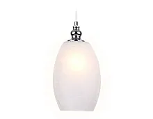 Светильник подвесной TR3621 Ambrella light белый 1 лампа, основание хром в стиле хай-тек современный 