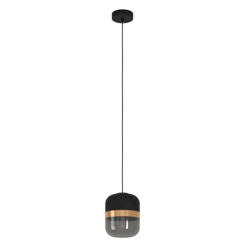 Светильник подвесной Sinsiga 39918 Eglo чёрный 1 лампа, основание чёрное в стиле современный 