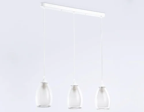 Светильник подвесной TR3536 Ambrella light белый 3 лампы, основание белое в стиле классика модерн  фото 6