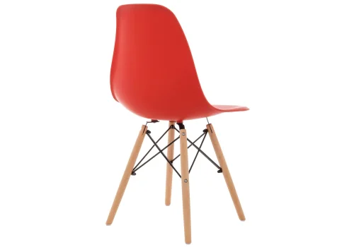 Пластиковый стул Eames PC-015 красный 11180 Woodville, красный/, ножки/массив бука/натуральный, размеры - ****460*490 фото 8