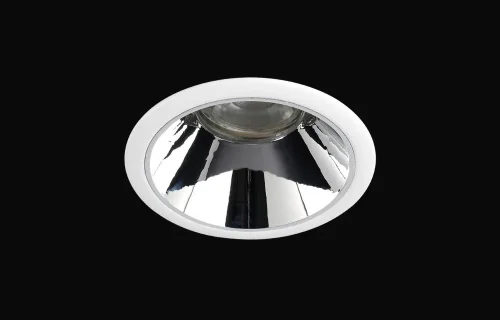 Светильник точечный CLT 052C WH-CH Crystal Lux белый хром на 1 лампу, основание белое в стиле современный фото 2