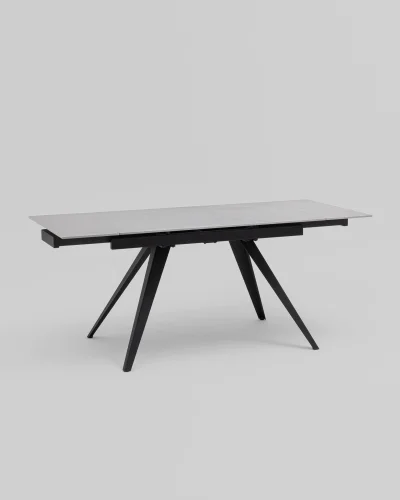 Стол Лоуренс 120-180/80/76, столешница керамика Armani Grey, подстолье металл УТ000040569 Stool Group столешница серая из керамика фото 4