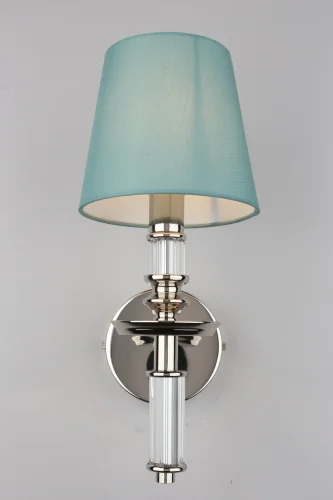 Бра Cantello OML-87601-01 Omnilux голубой на 1 лампа, основание хром в стиле классический  фото 4