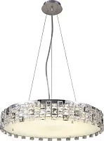 Люстра подвесная Jemima TL1159-4H1 Toplight прозрачная на 4 лампы, основание хром в стиле современный 