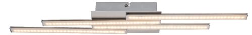 Люстра потолочная LED ARTAX 67003-14 Globo серая белая на 1 лампа, основание хром в стиле минимализм хай-тек 