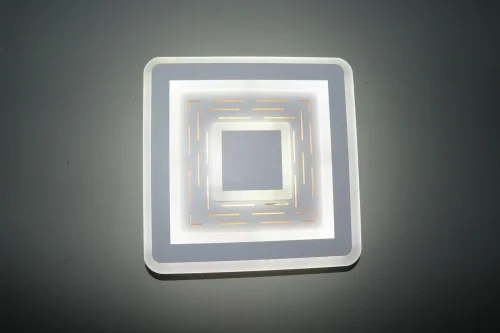 Бра LED 81017/1W Natali Kovaltseva белый на 1 лампа, основание белое в стиле хай-тек квадраты фото 8