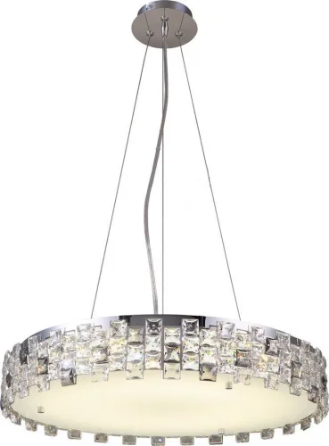 Люстра подвесная Jemima TL1159-4H1 Toplight прозрачная на 4 лампы, основание хром в стиле современный 