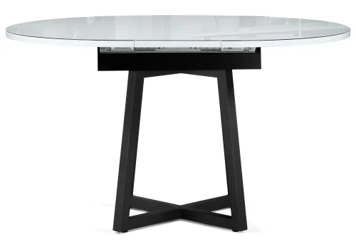 Стеклянный стол Регна черный / белый  504219 Woodville столешница белая из стекло фото 9