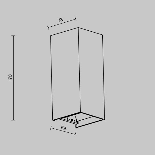 Настенный светильник ЛЕД уличный Драп / Drape O525WL-L10B3K Maytoni уличный IP65 чёрный на 1 лампу, плафон чёрный в стиле современный ЛЕД фото 5