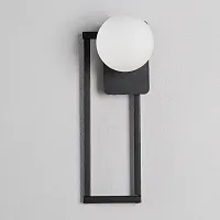 Настенный светильник SIAN 1S 168763-26 ImperiumLoft белый 1 лампа, основание чёрное в стиле модерн 