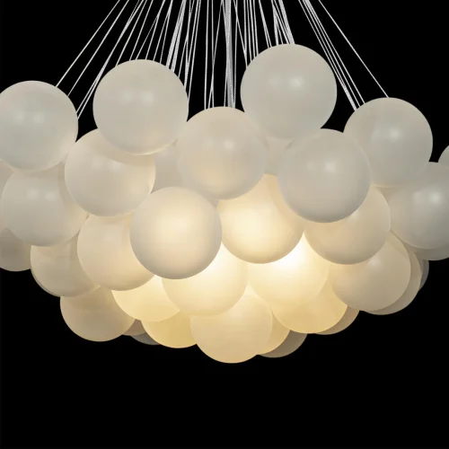 Светильник подвесной Dream 10129/1000 LOFT IT белый 9 ламп, основание хром в стиле современный шар фото 4