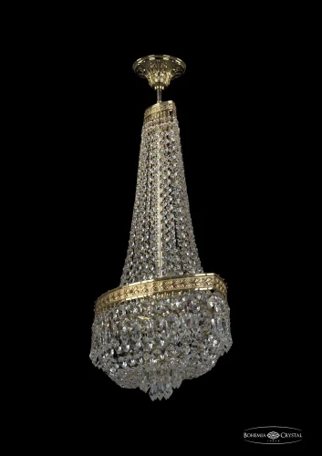 Люстра потолочная хрустальная 19273/H2/45IV G Bohemia Ivele Crystal прозрачная на 6 ламп, основание золотое в стиле классический sp фото 2