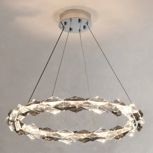 Люстра подвесная JENNIFER ONE D60 220145-23 ImperiumLoft прозрачная на 1 лампу, основание хром в стиле современный минимализм Люстра подвесная JENNIFER ONE D60 220145-23 ImperiumLoft прозрачная на 1 лампу, основание хром в стиле современный минимализм