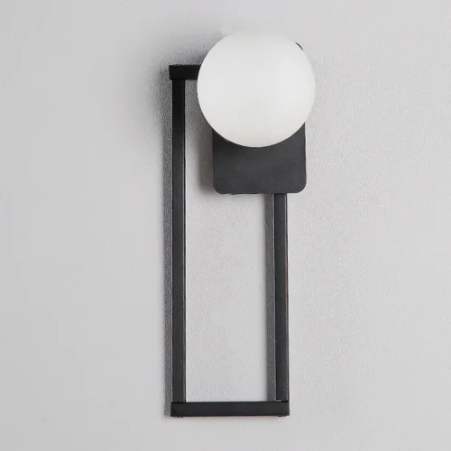 Настенный светильник SIAN 1S 168763-26 ImperiumLoft белый на 1 лампа, основание чёрное в стиле современный 