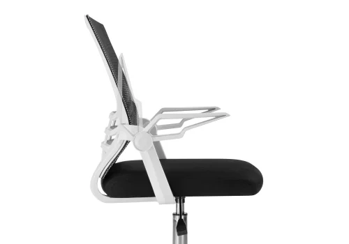 Компьютерное кресло Arrow black / white 15625 Woodville, чёрный/ткань сетка, ножки/пластик/белый, размеры - *1060***620*620 фото 9