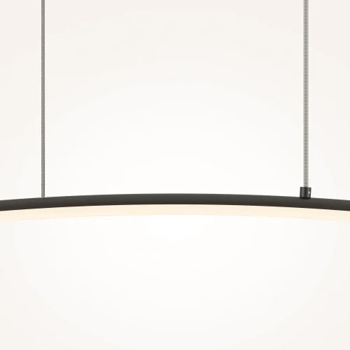 Светильник подвесной LED Light Reflection MOD243PL-L18BK Maytoni чёрный на 1 лампу, основание чёрное в стиле минимализм хай-тек современный линейный фото 9