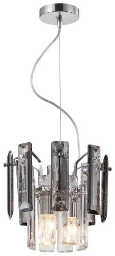 Светильник подвесной Ton 2159/09/02P Stilfort серый прозрачный 2 лампы, основание хром в стиле современный  фото 3