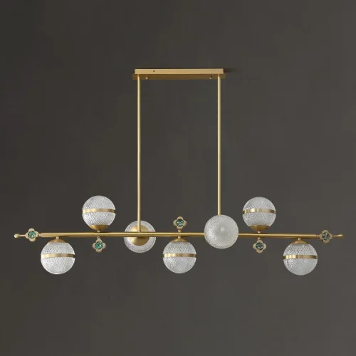 Светильник подвесной LUARA LONG L122 220415-23 ImperiumLoft прозрачный на 7 ламп, основание латунь в стиле современный фото 13 Светильник подвесной LUARA LONG L122 220415-23 ImperiumLoft прозрачный на 7 ламп, основание латунь в стиле современный фото 13