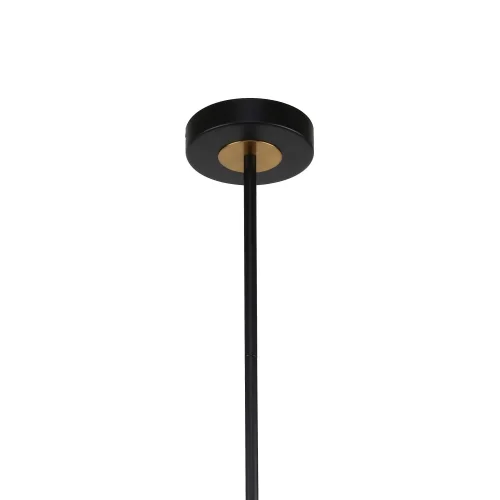 Люстра на штанге Vials 3090-6P F-promo белая на 6 ламп, основание чёрное в стиле современный шар фото 3