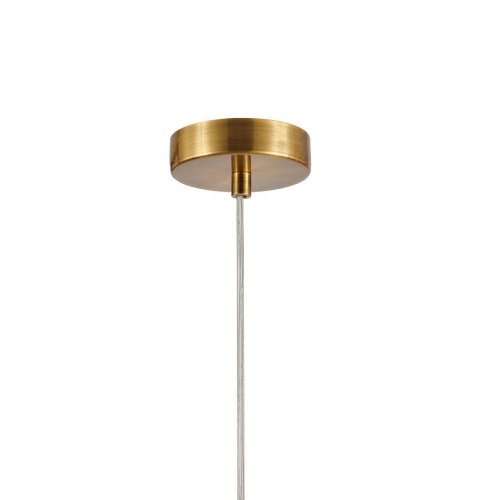 Светильник подвесной Malinconia 4051-2P Favourite прозрачный 2 лампы, основание латунь в стиле современный  фото 4