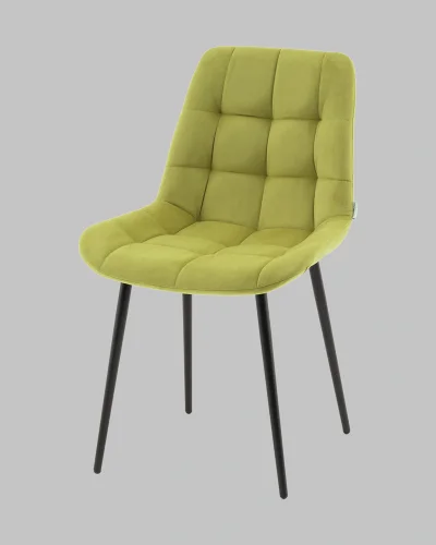 Стул Флекс N велюр оливковый УТ000041298 Stool Group, оливковый/велюр, ножки/металл/чёрный, размеры - *830**** фото 3