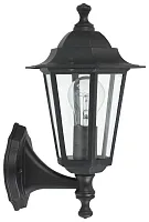 Настенный светильник ADAMO 31880 Globo уличный IP44 чёрный 1 лампа, плафон прозрачный в стиле кантри E27