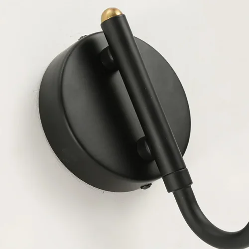 Настенный светильник NATI Black 224047-23 ImperiumLoft чёрный на 1 лампа, основание латунь в стиле современный скандинавский  фото 12