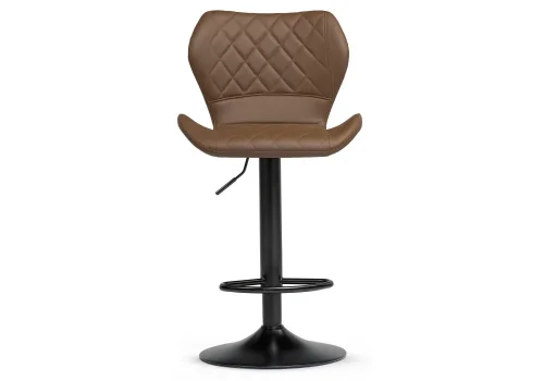 Барный стул Porch brown / black 15816 Woodville, коричневый/экокожа, ножки/металл/, размеры - 900*1020***480*500 фото 2