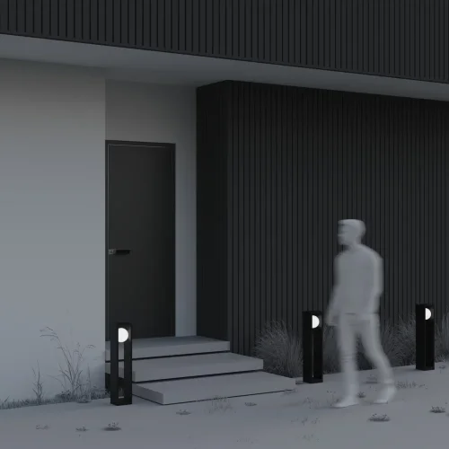 Парковый светильник LED Slate O483FL-L10GF3K Maytoni уличный IP65 графит на 1 лампу, плафон белый в стиле современный хай-тек LED фото 4 Парковый светильник LED Slate O483FL-L10GF3K Maytoni уличный IP65 графит на 1 лампу, плафон белый в стиле современный хай-тек LED фото 4