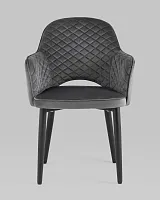 Стул Венера диамант NEW, велюр серый NP (набор 2 шт) УТ000038675 Stool Group, серый/велюр, ножки/металл/, размеры - *****