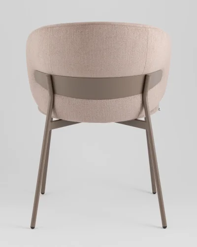 Стул Блейз велюр бежевый, каркас бежево-серый УТ000039827 Stool Group, бежевый/велюр, ножки/металл/чёрный, размеры - ***** фото 5