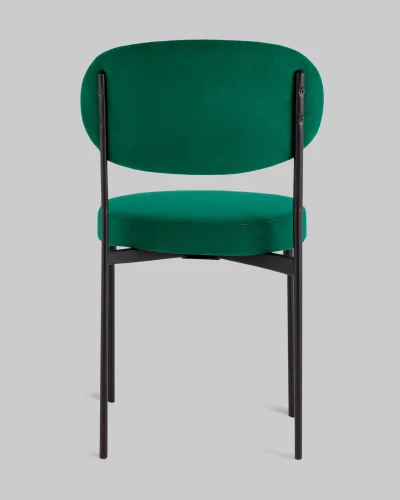 Стул Бриф DD велюр зелёный УТ000041427 Stool Group, зелёный/велюр, ножки/металл/чёрный, размеры - ***** фото 4