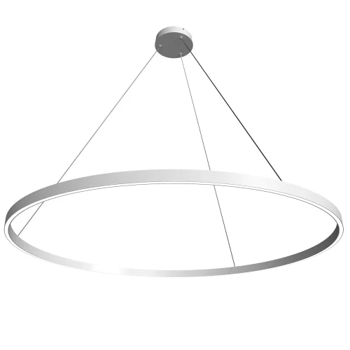 Светильник подвесной LED Rim MOD058PL-L65W3K Maytoni белый на 1 лампу, основание белое в стиле хай-тек современный минимализм кольца