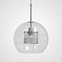 Светильник подвесной Catch 186709-26 ImperiumLoft прозрачный 1 лампа, основание серебряное в стиле модерн 