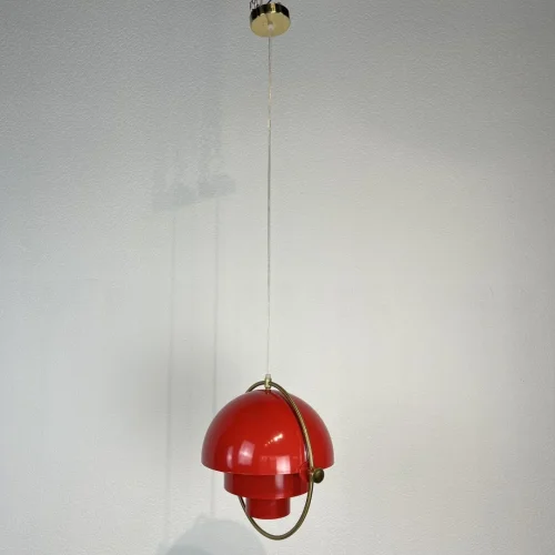 Светильник подвесной Weisdorff 123431-22 ImperiumLoft красный 1 лампа, основание латунь в стиле арт-деко лофт современный  фото 7