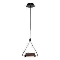 Светильник подвесной LED LSP-7196 Lussole чёрный 1 лампа, основание чёрное в стиле хай-тек современный 