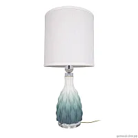 Настольная лампа Mediterraneo 10262T/S LOFT IT белая 1 лампа, основание голубое синее керамика в стиле классический современный 