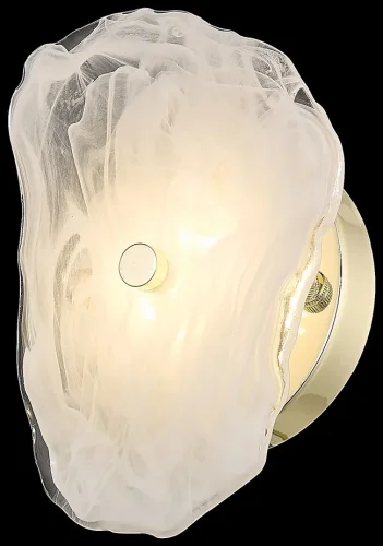 Бра LED Nicola WE159.01.301 Wertmark белый на 1 лампа, основание золотое в стиле современный 