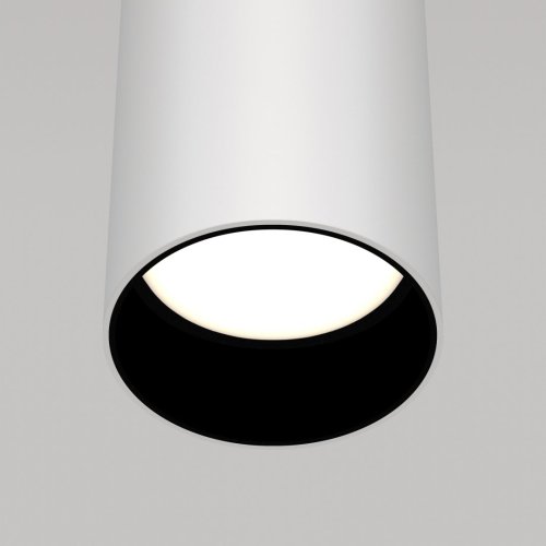 Светильник подвесной Focus P075PL-01W Maytoni белый 1 лампа, основание белое в стиле хай-тек современный трубочки фото 3