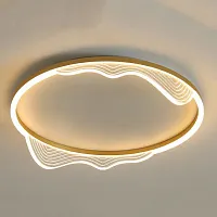 Светильник потолочный IZELIN D60 Brass 223811-23 ImperiumLoft прозрачный 1 лампа, основание латунь в стиле современный минимализм 