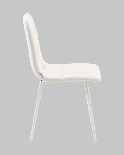 Стул Одди NEW экокожа белый белые ножки УТ000041295 Stool Group, белый/экокожа, ножки/металл/белый, размеры - ***** фото 3