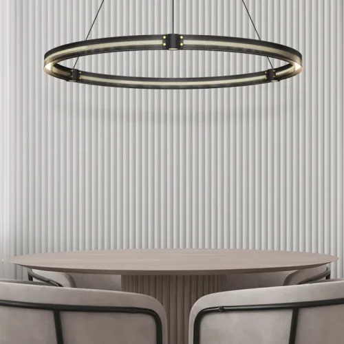 Люстра подвесная HALLVIG D72 201161-23 ImperiumLoft чёрная на 1 лампу, основание чёрное в стиле современный фото 19