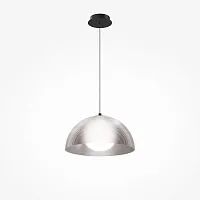 Светильник подвесной LED Batten MOD472PL-L20B3K Maytoni серый на 1 лампу, основание чёрное в стиле современный 