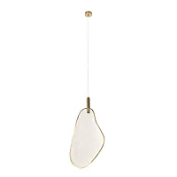 Светильник подвесной LED Leaf 10349/M LOFT IT бронзовый на 1 лампу, основание бронзовое в стиле современный 