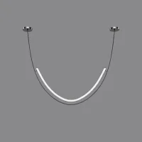 Светильник подвесной LIANNA L80 213762-23 ImperiumLoft белый на 1 лампу, основание чёрное в стиле современный 